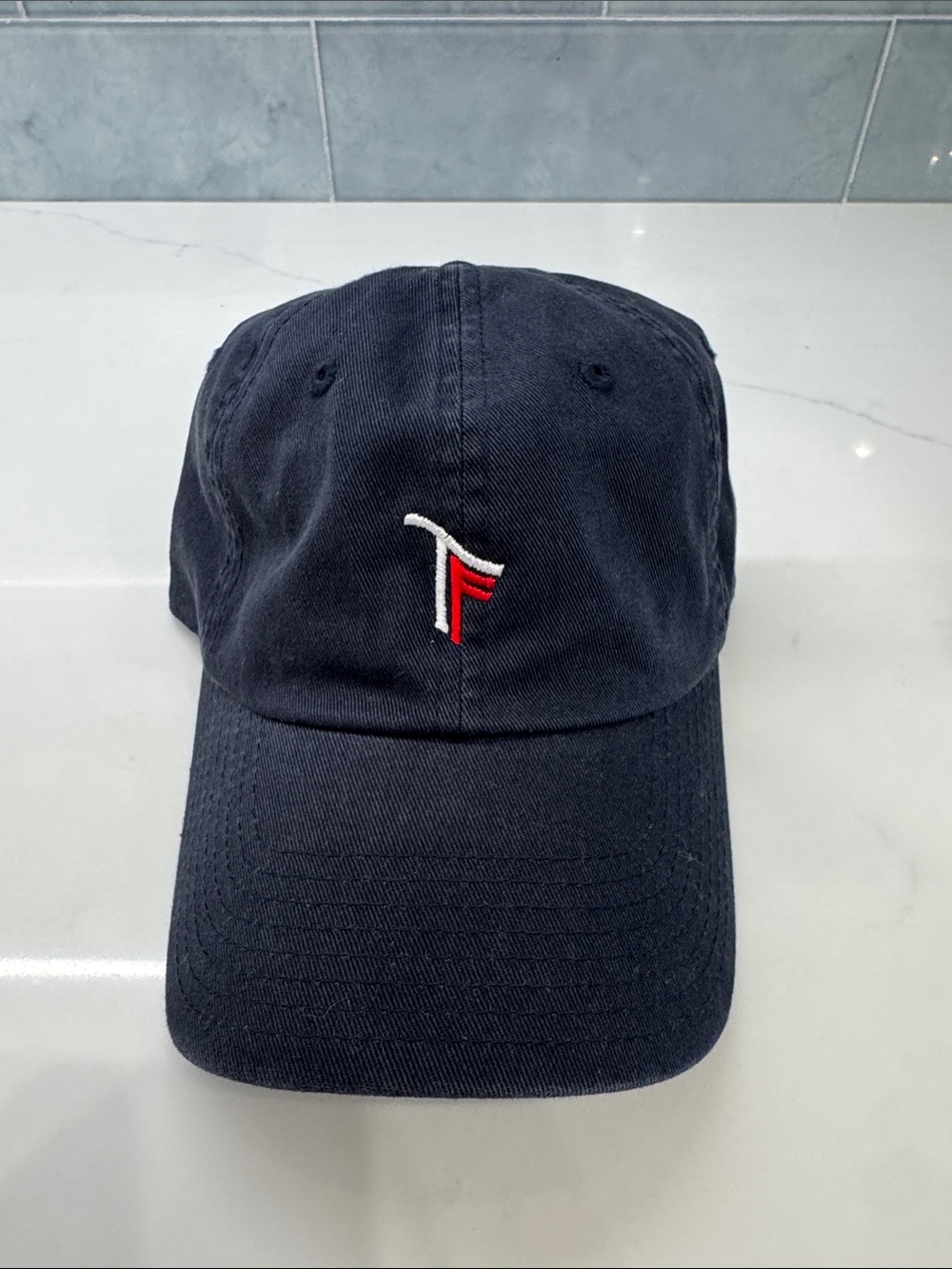 Trinity Forest Golf Club Navy Baseball Cap with Red & White Logo